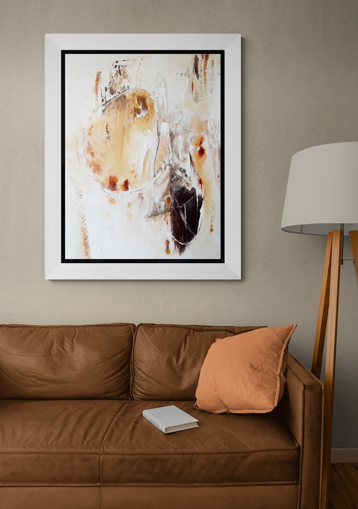 363 Comfy leather couch in living room