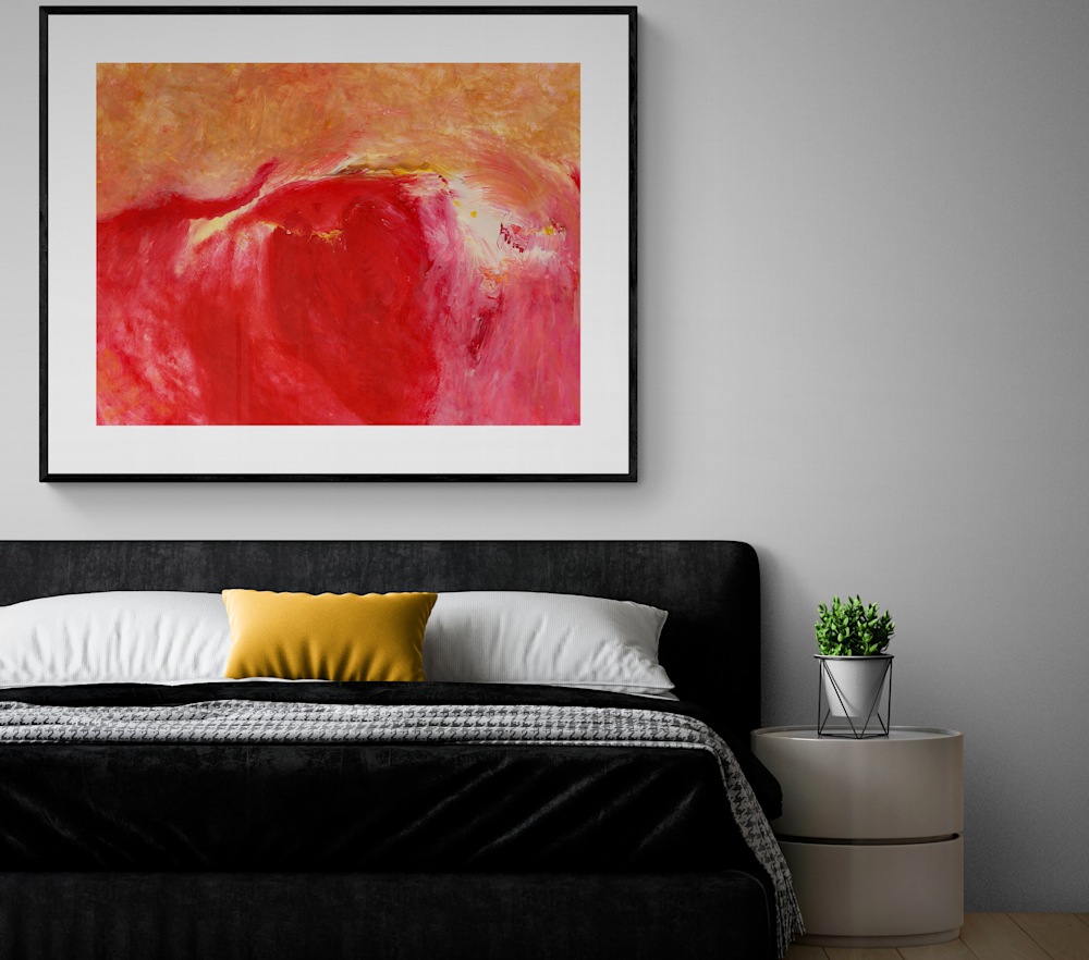 671 Comfy minimalist bedroom with pot plant