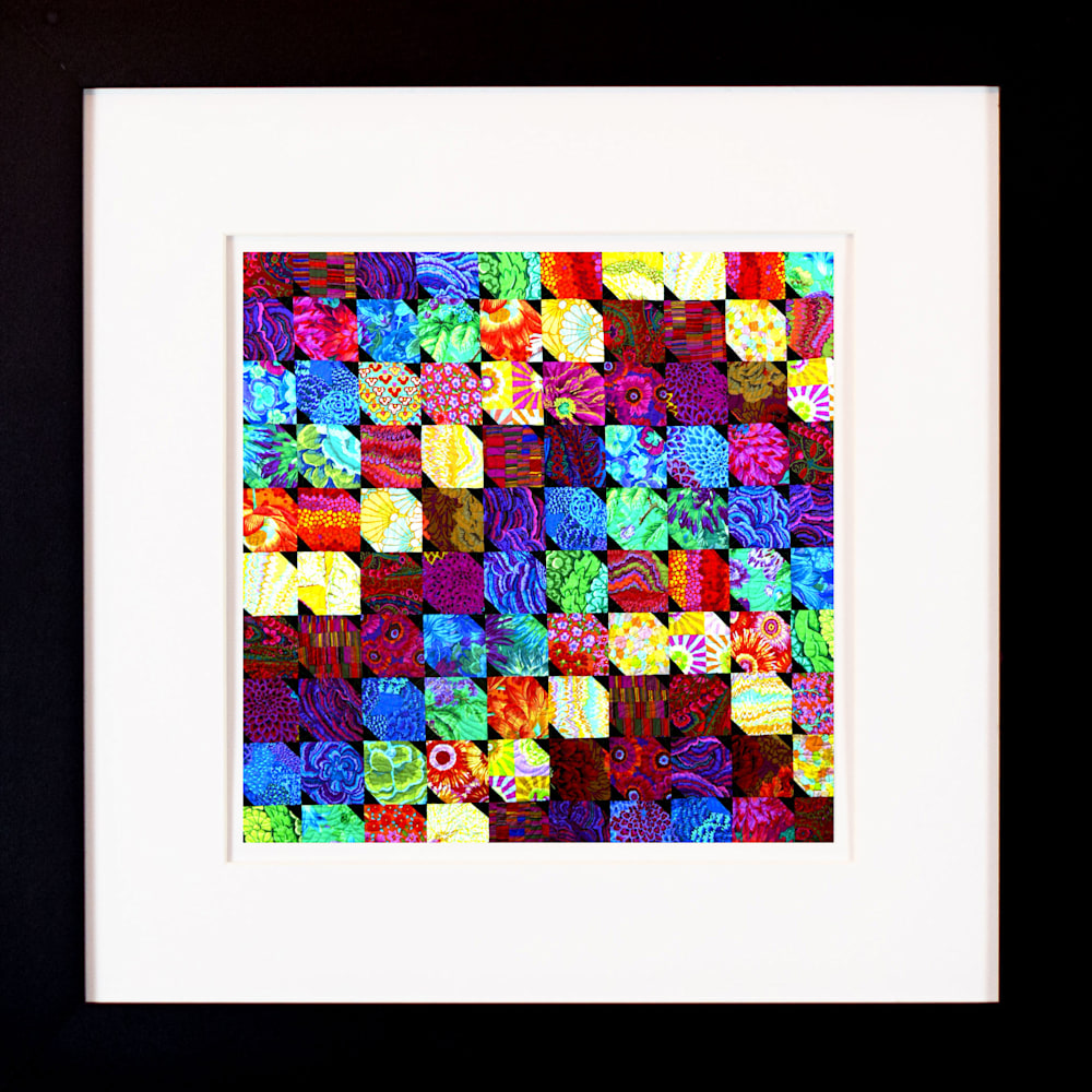 Rolling Rainbow Framed 1x1 Print
