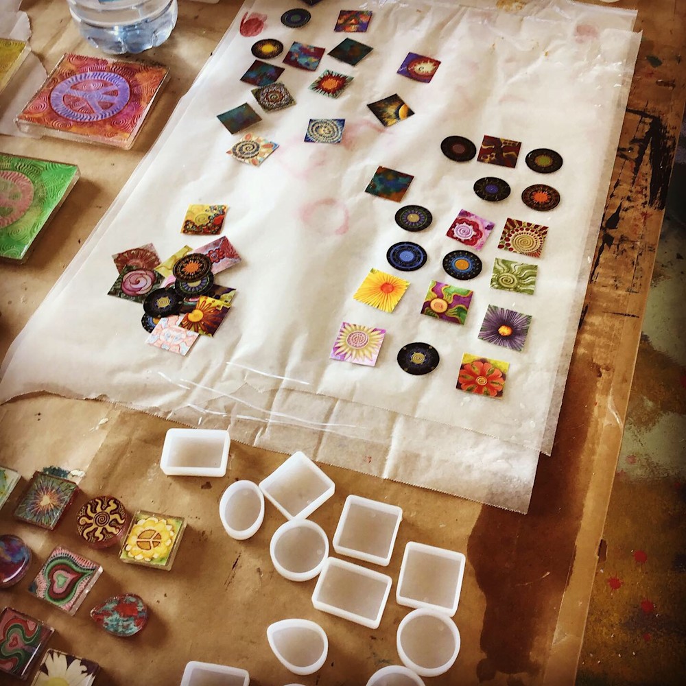 pendants in process