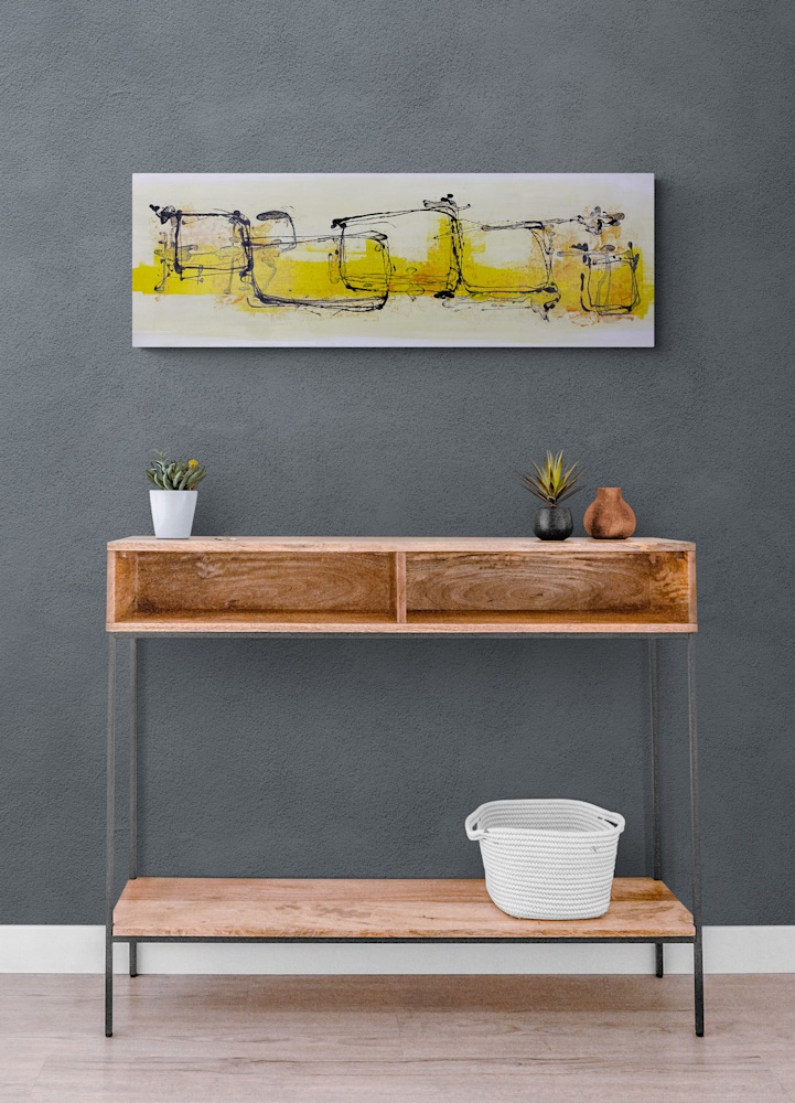 Potted plants sitting on console table (7)
