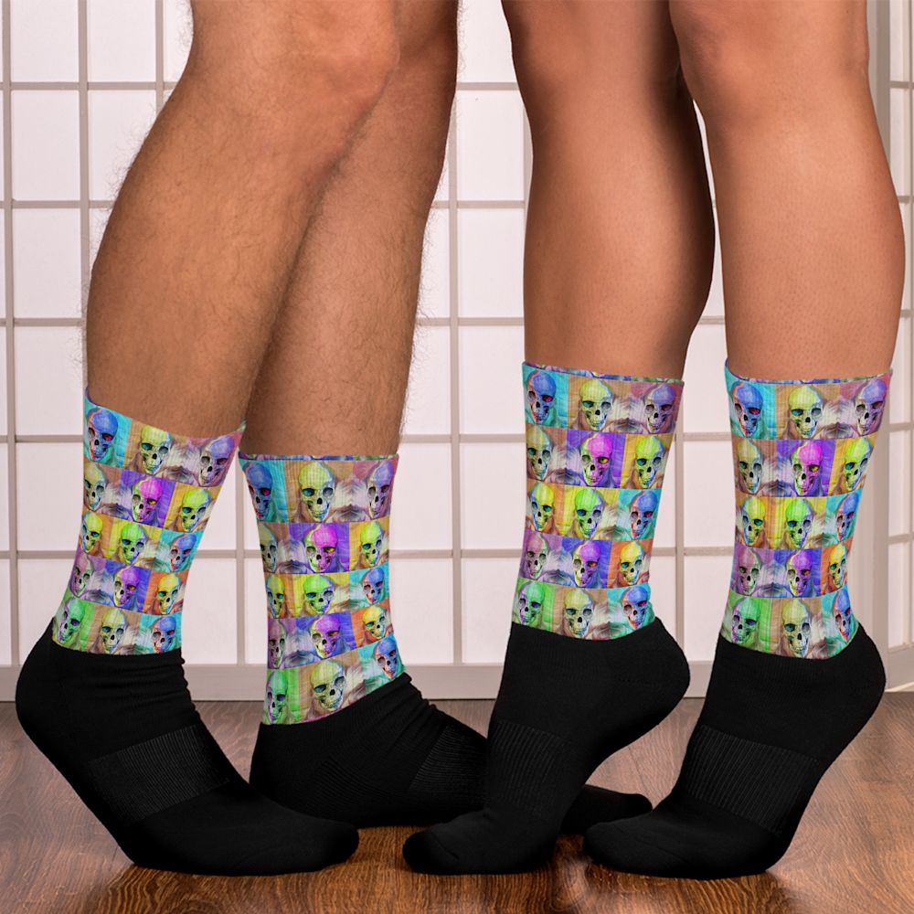 black foot sublimated socks couple 62c8a6783cbae