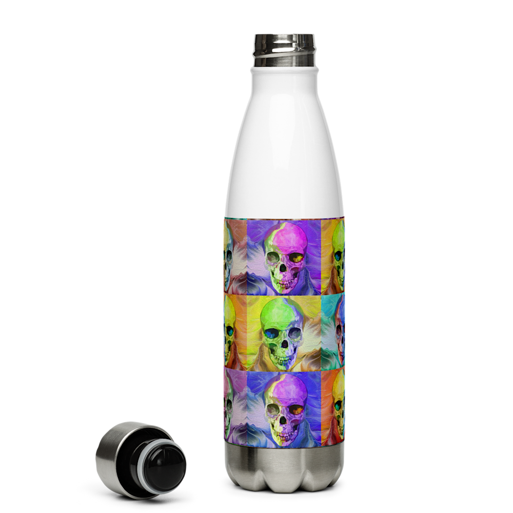 stainless steel water bottle white 17oz front 62c8a1ff345aa