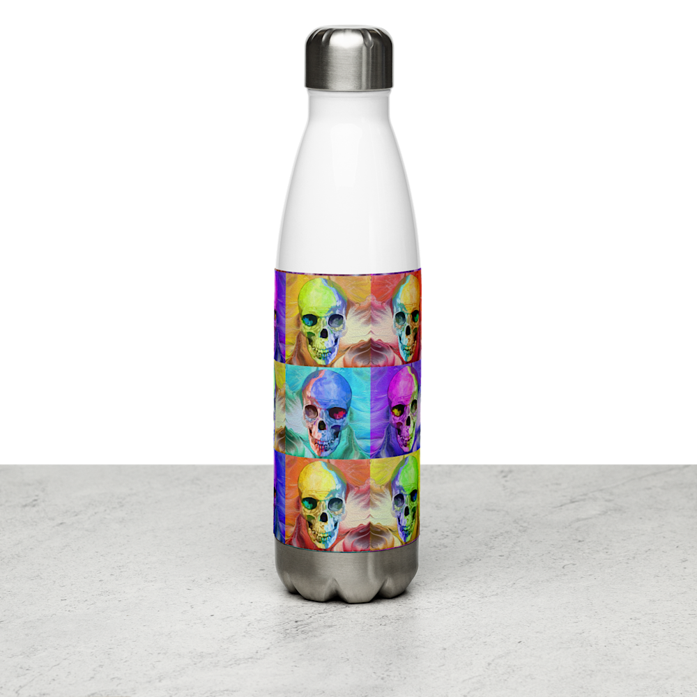 stainless steel water bottle white 17oz left 62c8a1ff34973