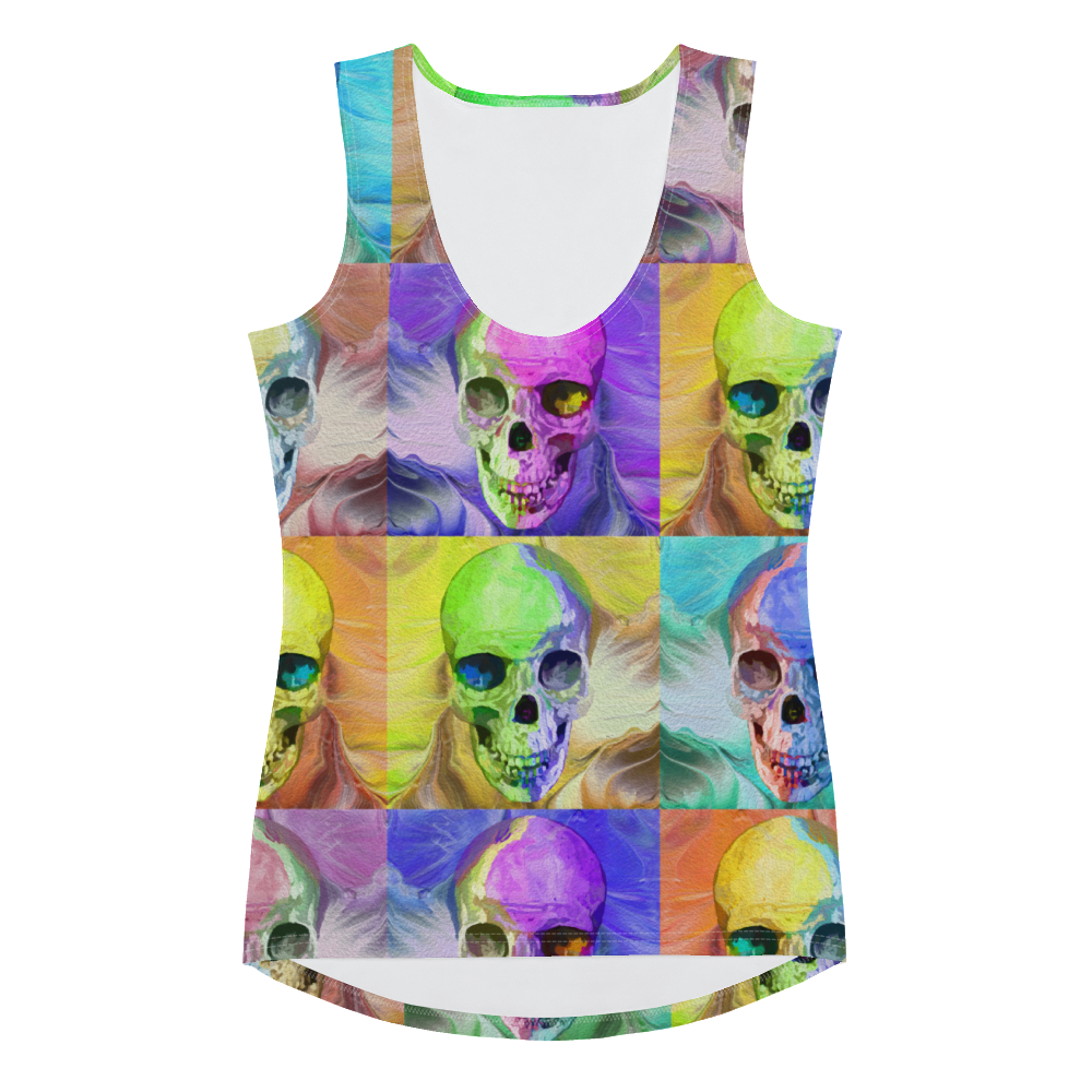 all over print womens tank top white front 62c8acc97103a