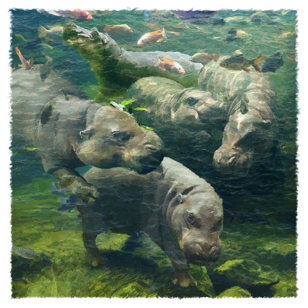 Water Ballet Hippos