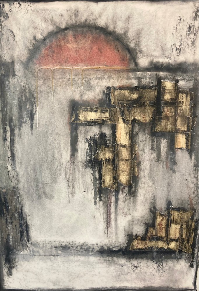 THIS RED SUN LIGHT 22x30