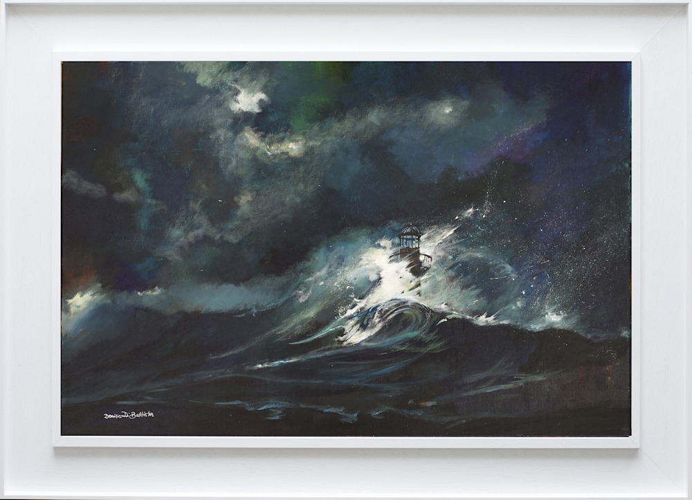 The raging seas framed