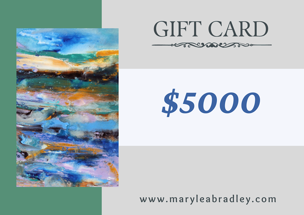 Beige Watercolor Elegant Gift Certificate Card 5000