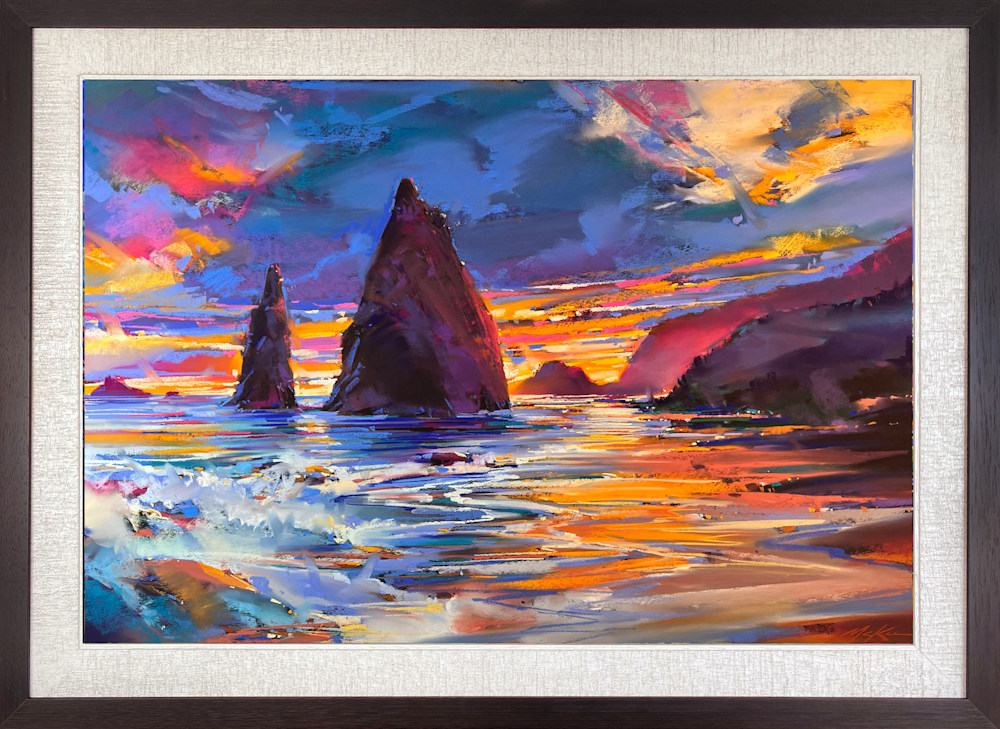 Rialto Beach Sun framed