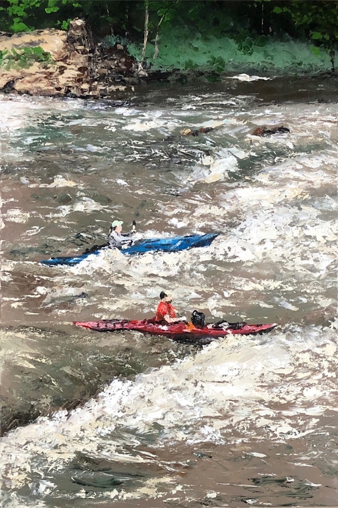 Kayaks in the Tobacco Riva