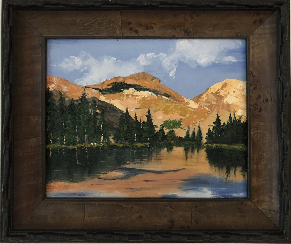 Lake view of the Colorado Mountains