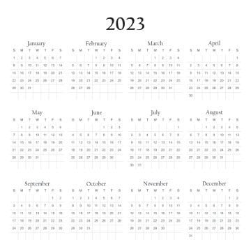 2023 12x12 extra calendar page for sample bar