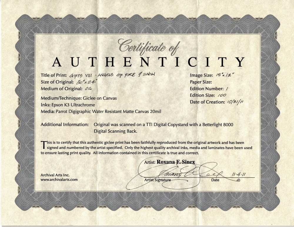 LE Fire and Snow Certificate 150