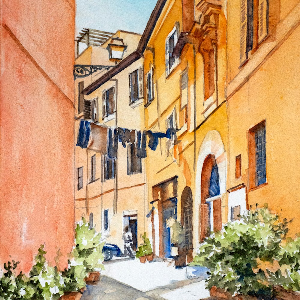 A quiet street in Trastevere, Rome | Detail 01 | Kimberly Cammerata