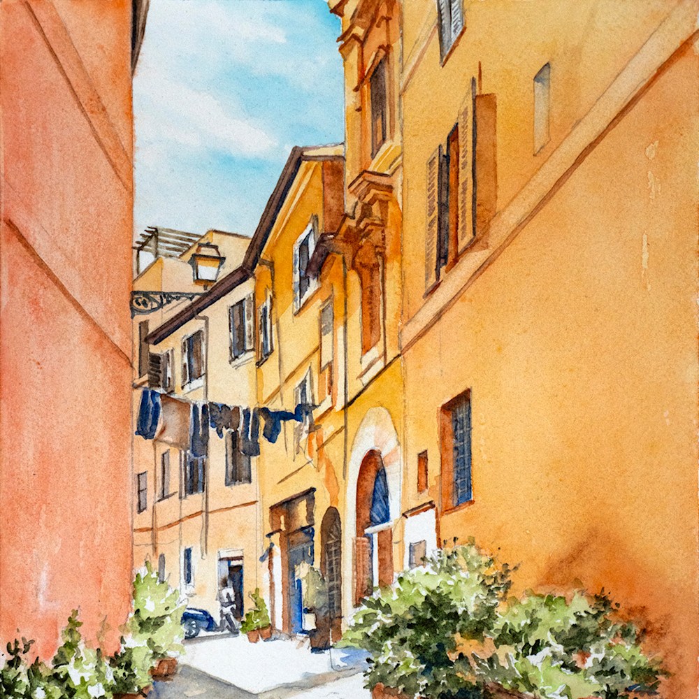 A quiet street in Trastevere, Rome | Detail 04 | Kimberly Cammerata
