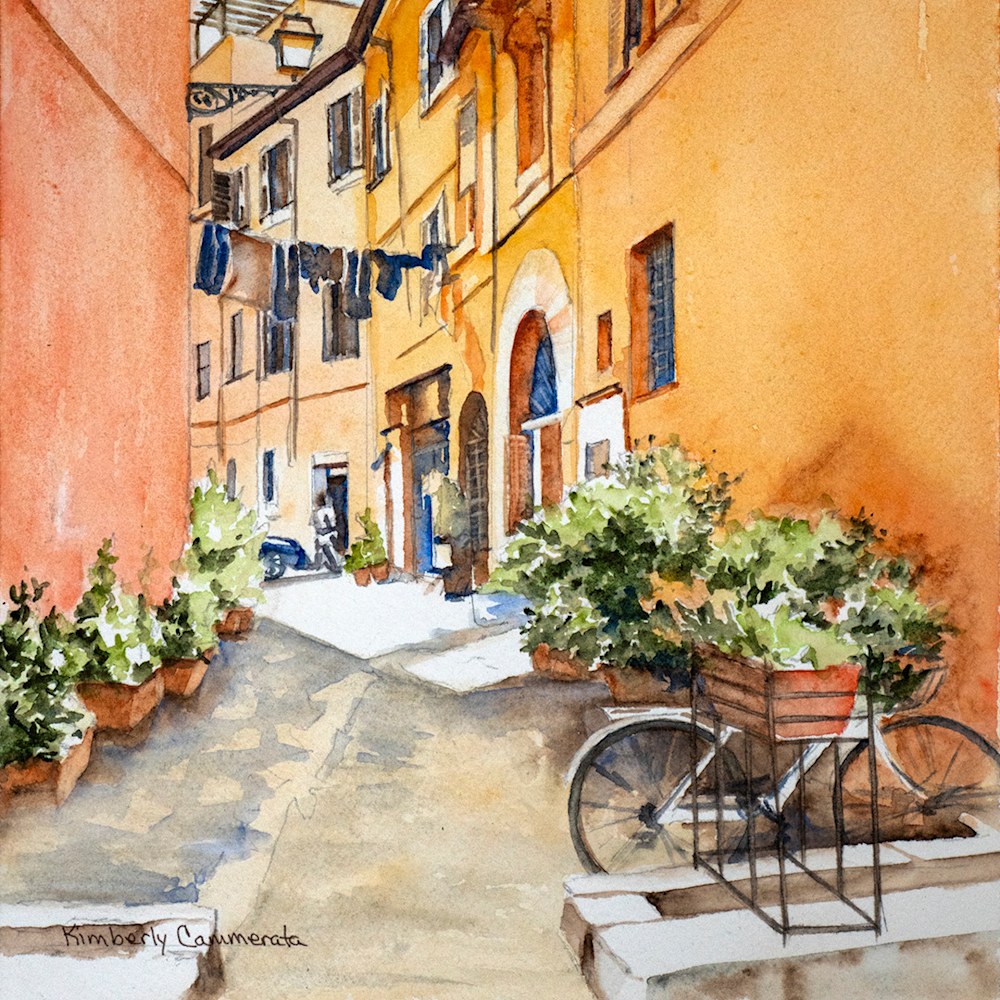 A quiet street in Trastevere, Rome | Detail 03 | Kimberly Cammerata