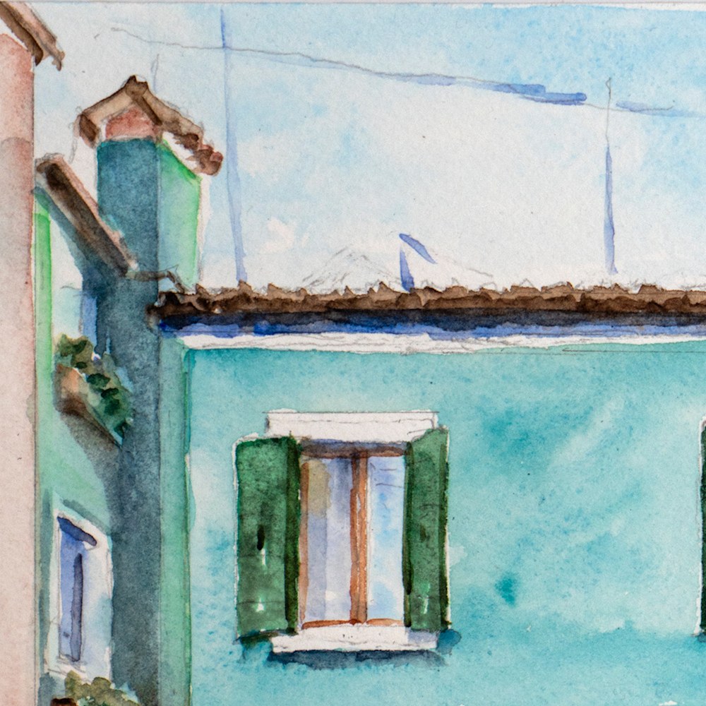 The Blue House, Burano, Venezia | Detail 02 | Kimberly Cammerata