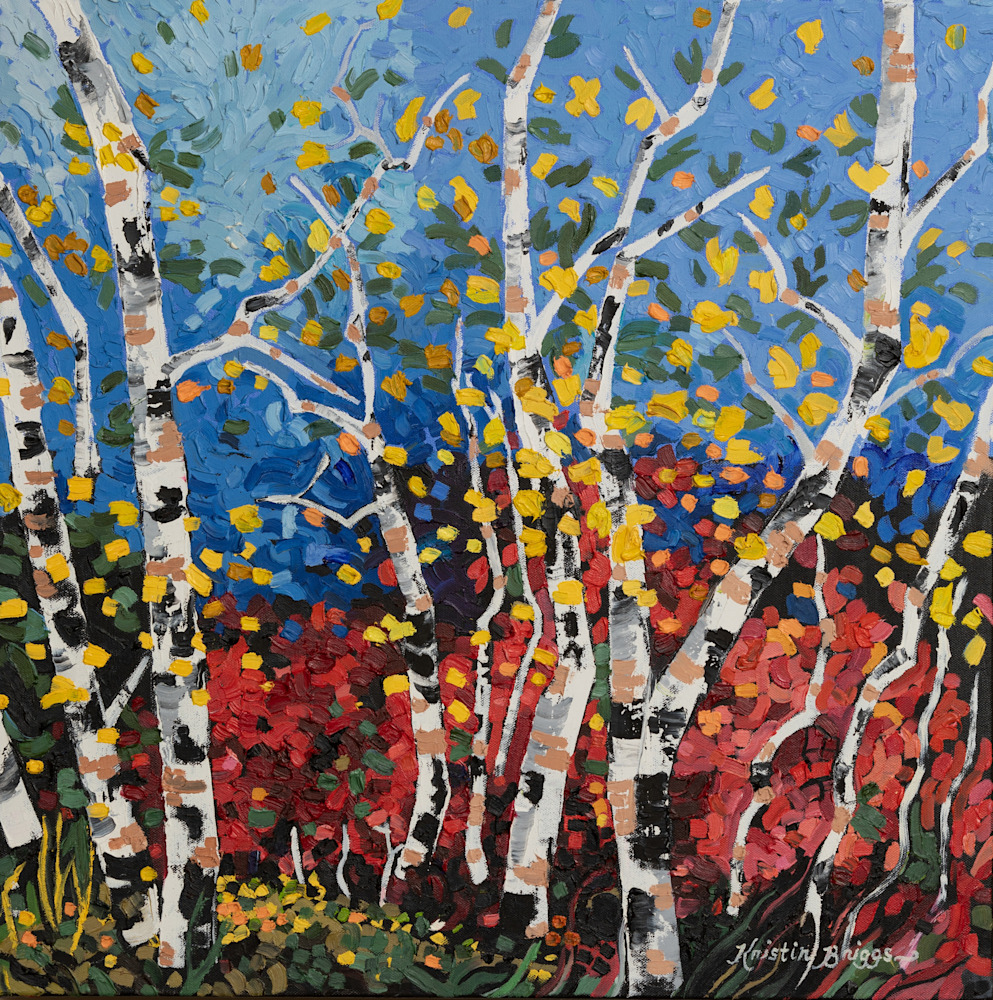 Fall Birches Art | Kristin Briggs Gallery, LLC