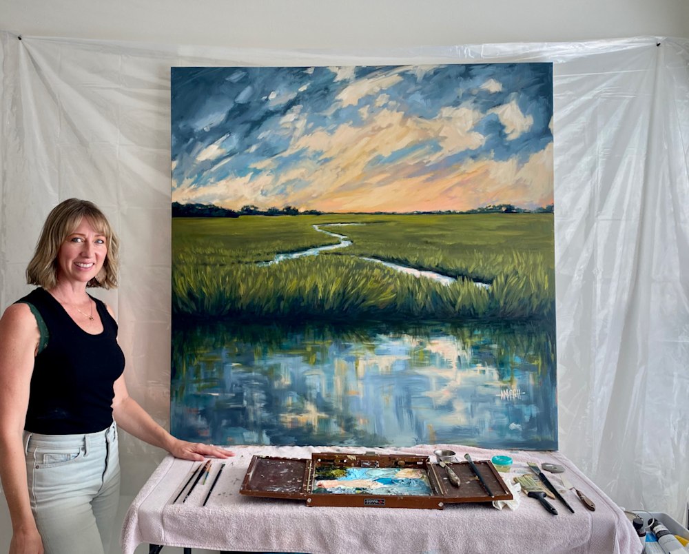 April Moffatt Fine Art Lowcountry Marsh Painting