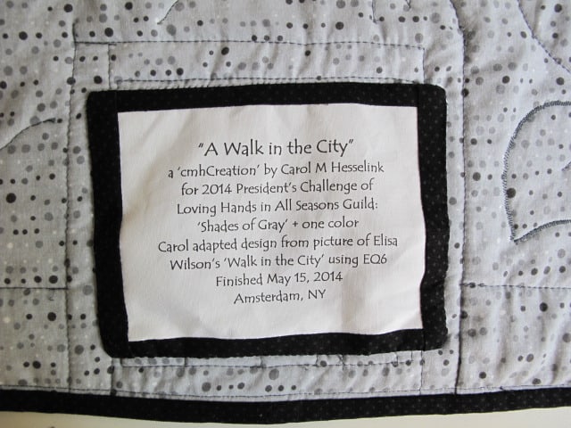 Walk in the City label