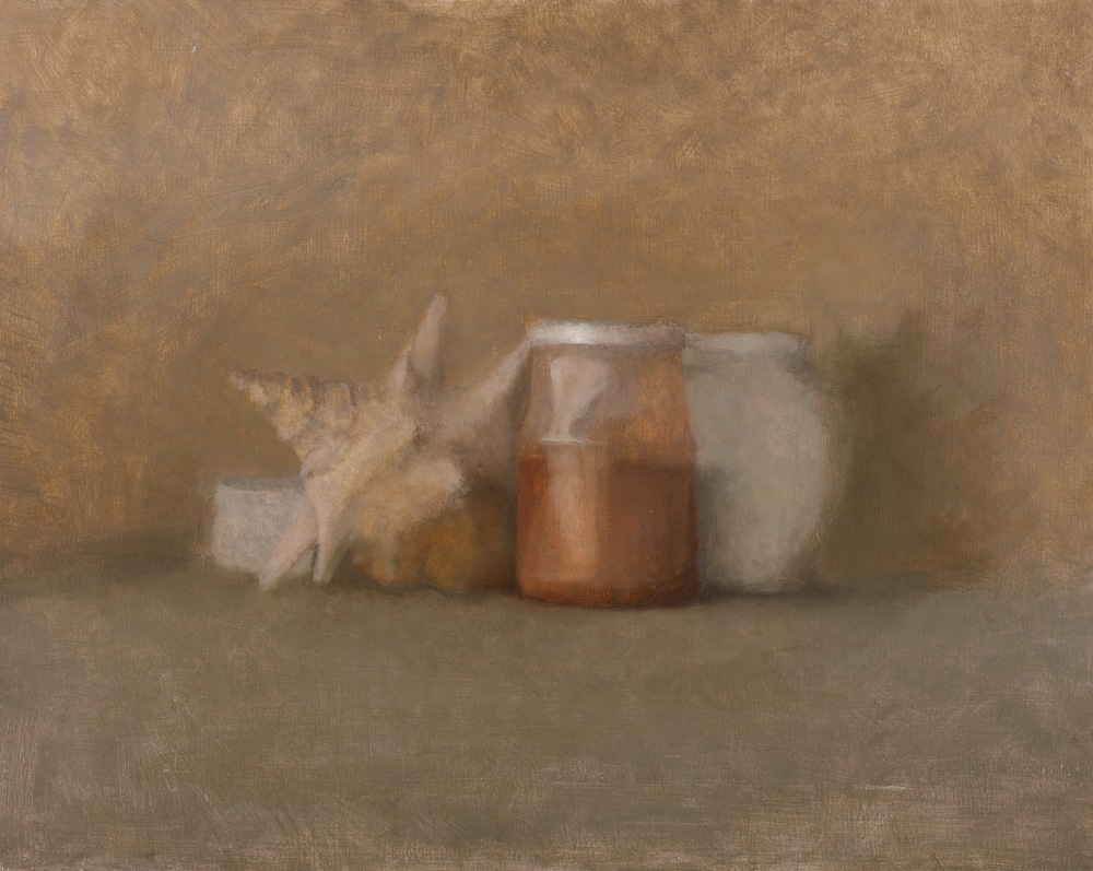 Still Life with Shell and Jars