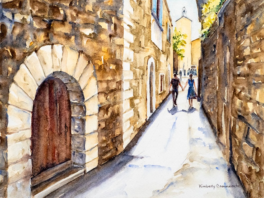 Walking into the light, Provence | Kimberly Cammerata | 72DPI