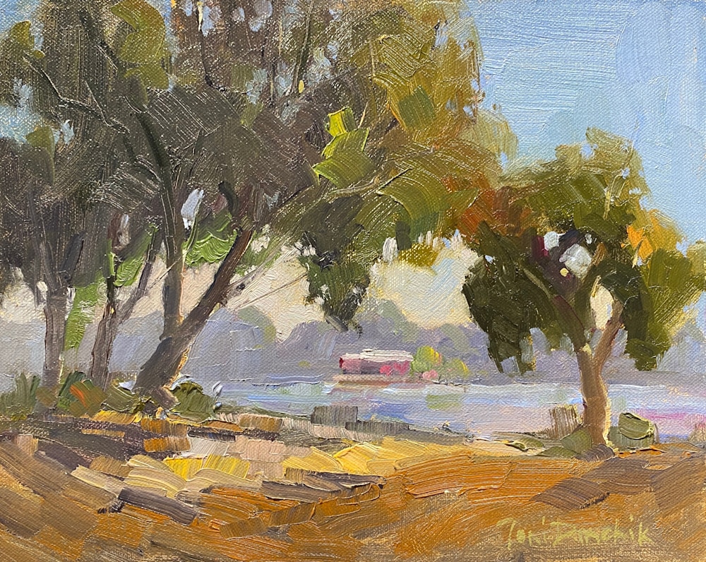 22   Trees by the Lake 10 x 8