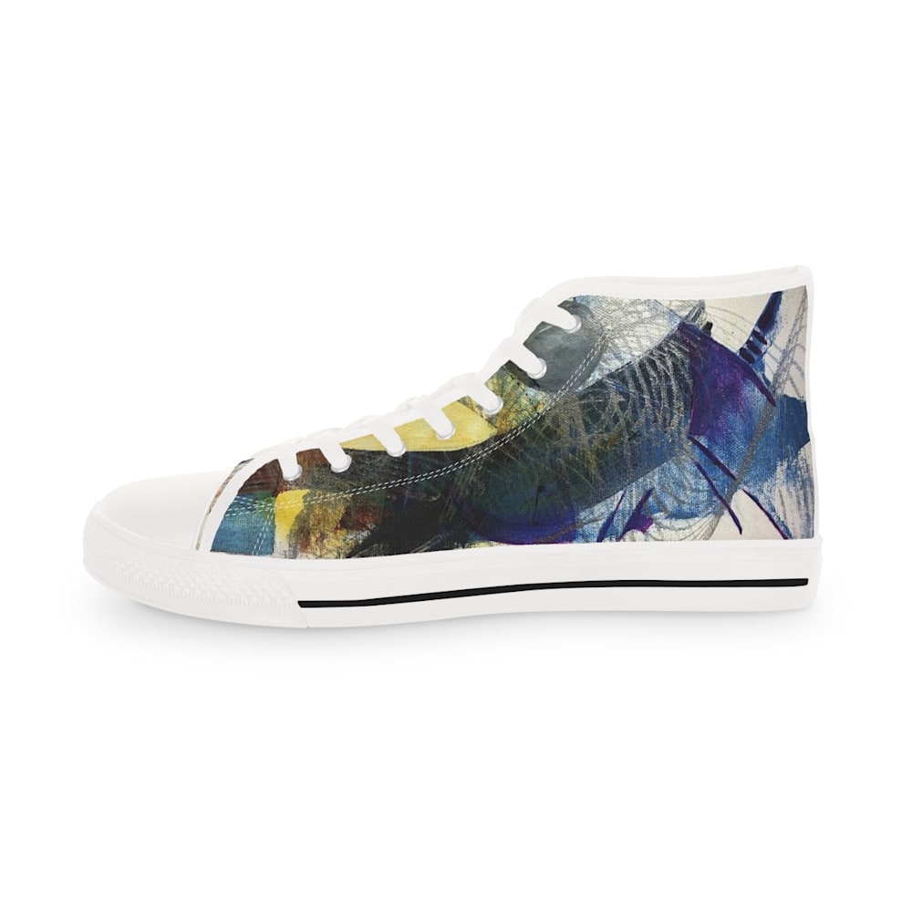sneakers high top   left outside view