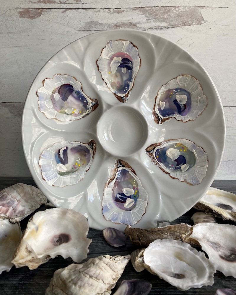Oyster Plate soft lavender