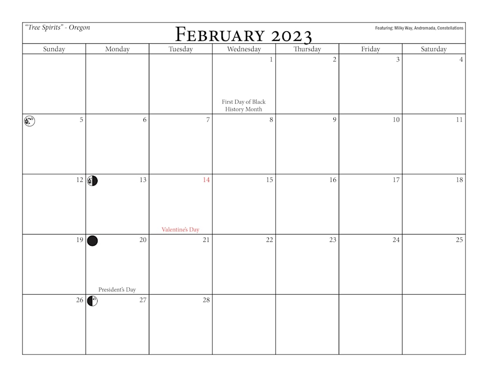 2023 Astro Calendar pages2