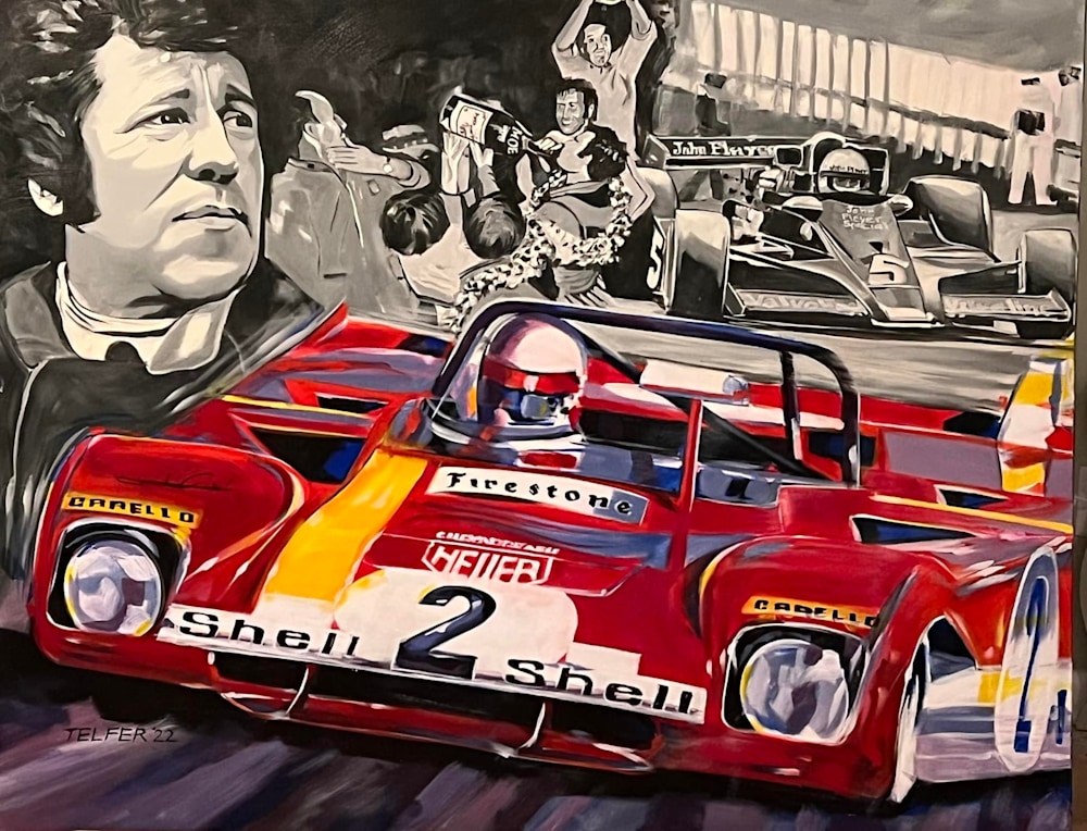 Mario Andretti Painting