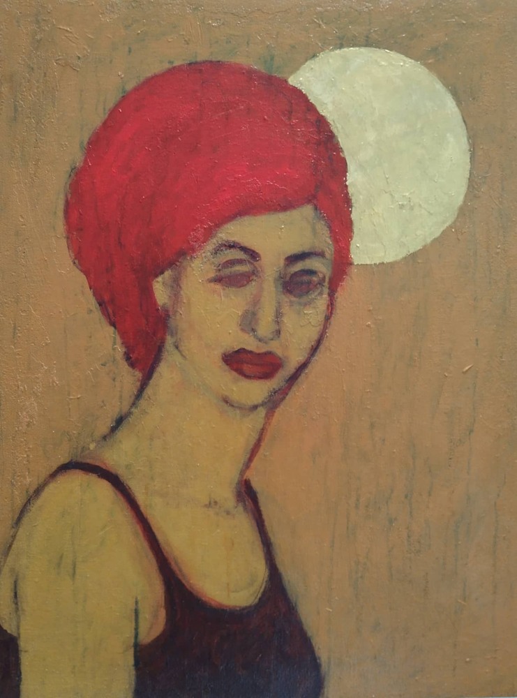 My Diary PK 927  lady turban  56x60 cm $500 plus exp 1122