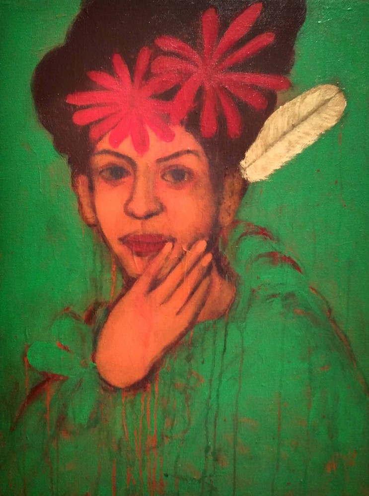 My Diary PK 938 green robe 56x60 cm $500 plus exp 1122 My Diary PK 938 green robe 56x60 cm $500 plus exp 1122