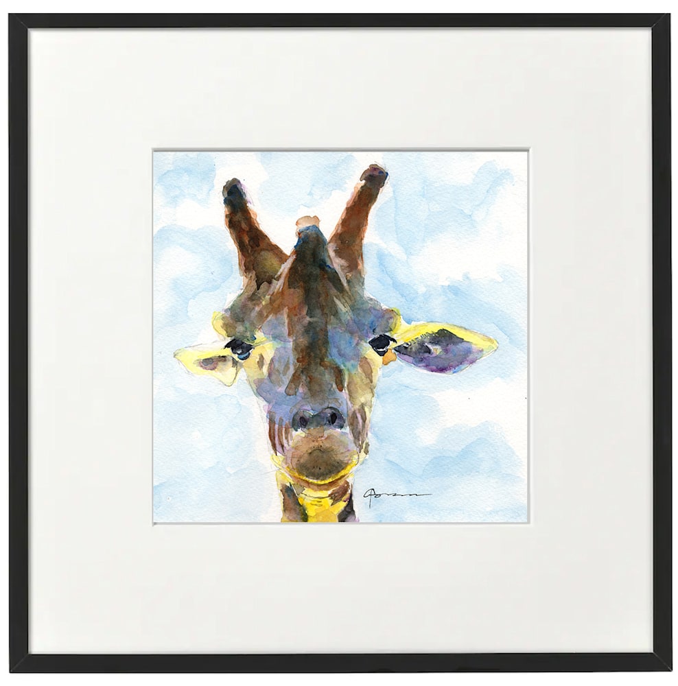 giraffe framed blk