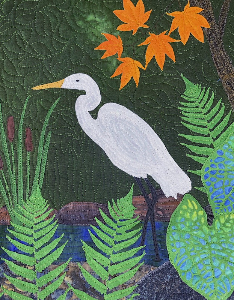 Woodland Heron Detail