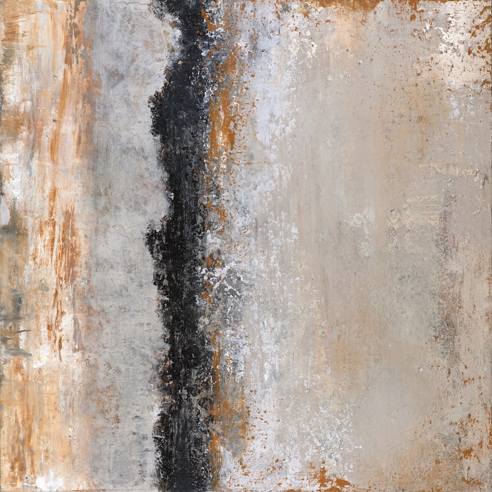 Andrea Cermanski Ash Abstract Painting on Canvas