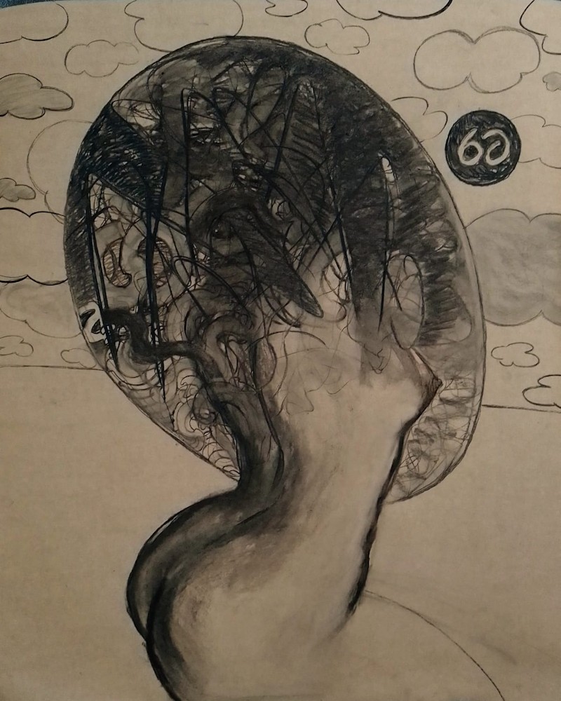 Nude behind 3x4ft $1000 PR 0306 O