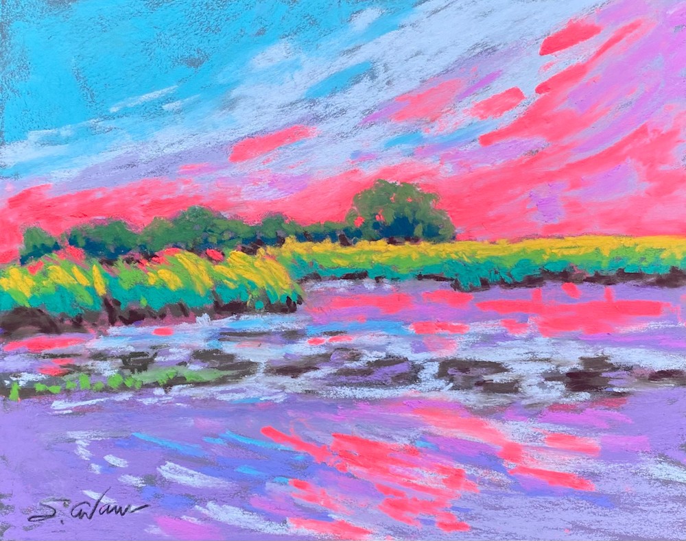Tidal Marsh at Sunset