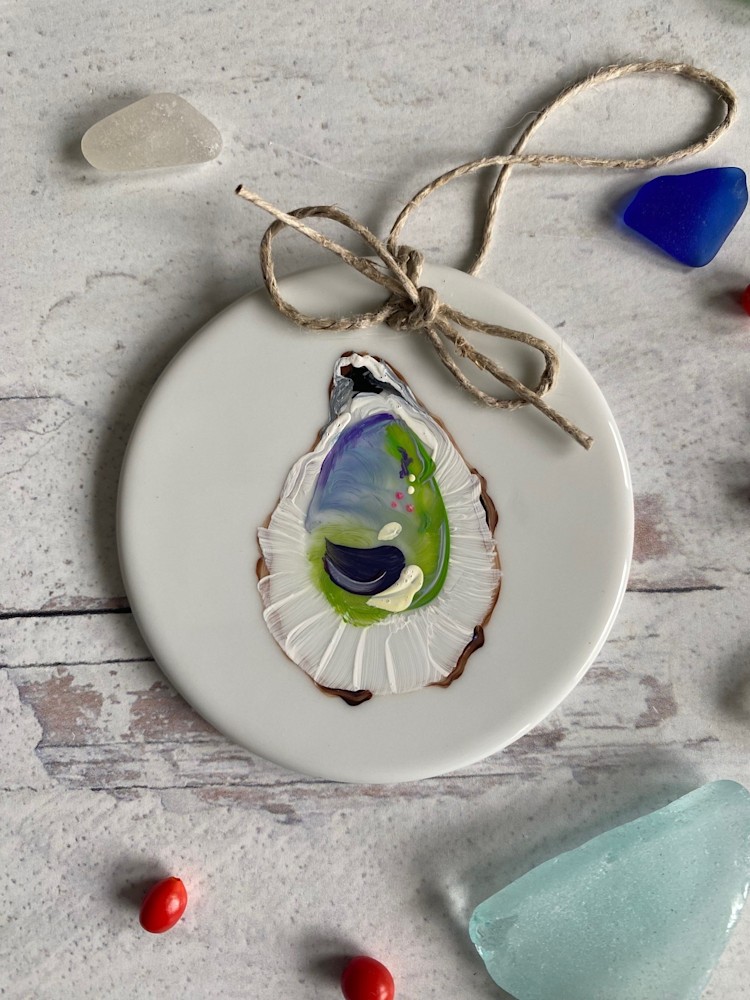 Oyster Ornament  a 3 inch