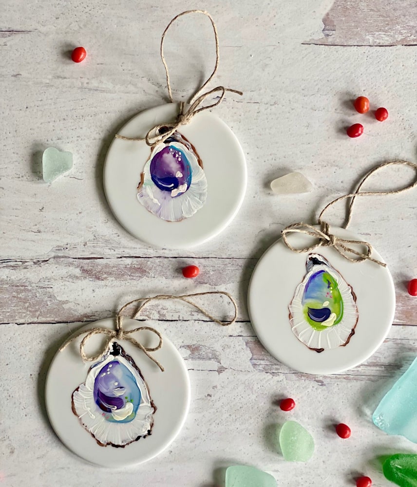 Oyster Ornaments 3 inches