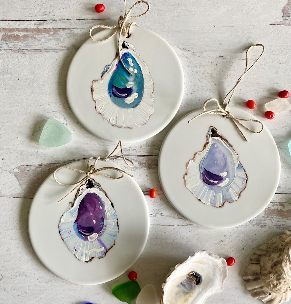 Oyster Ornaments 4 inch