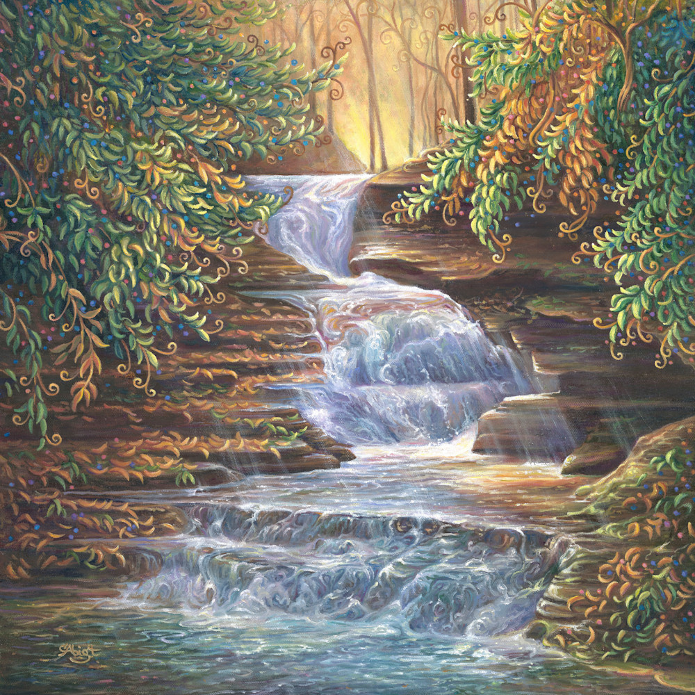 Treman Waterfall 6x6 copy