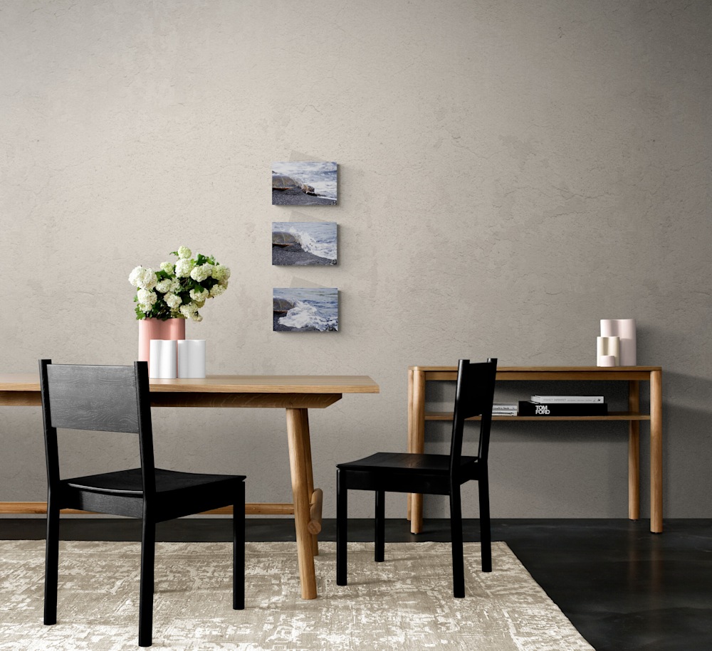 Dining area with wooden furniture (1)