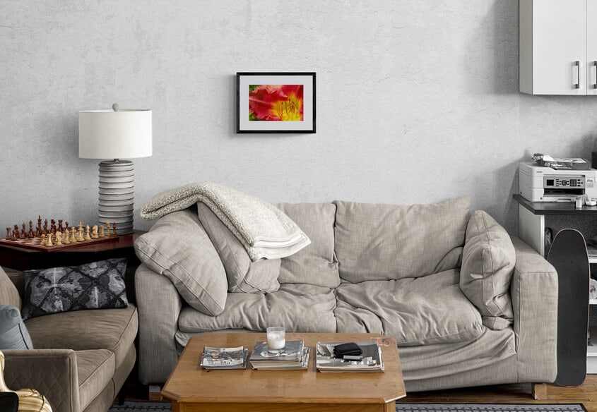 Bright studio apartment living room (1)