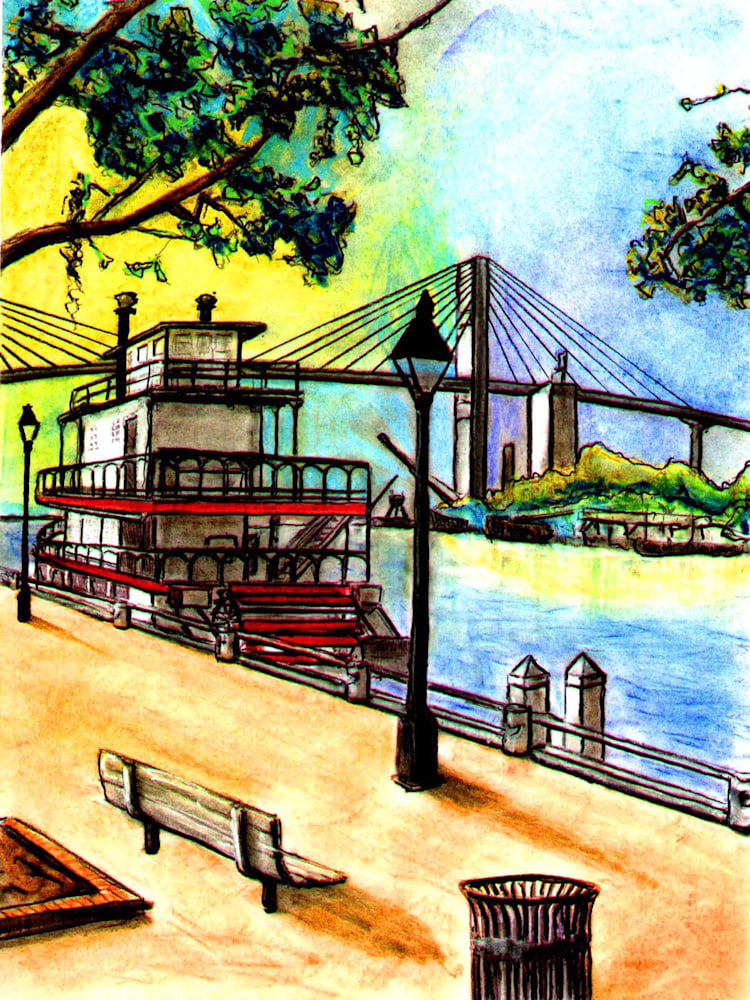 Savannah River & Bridge