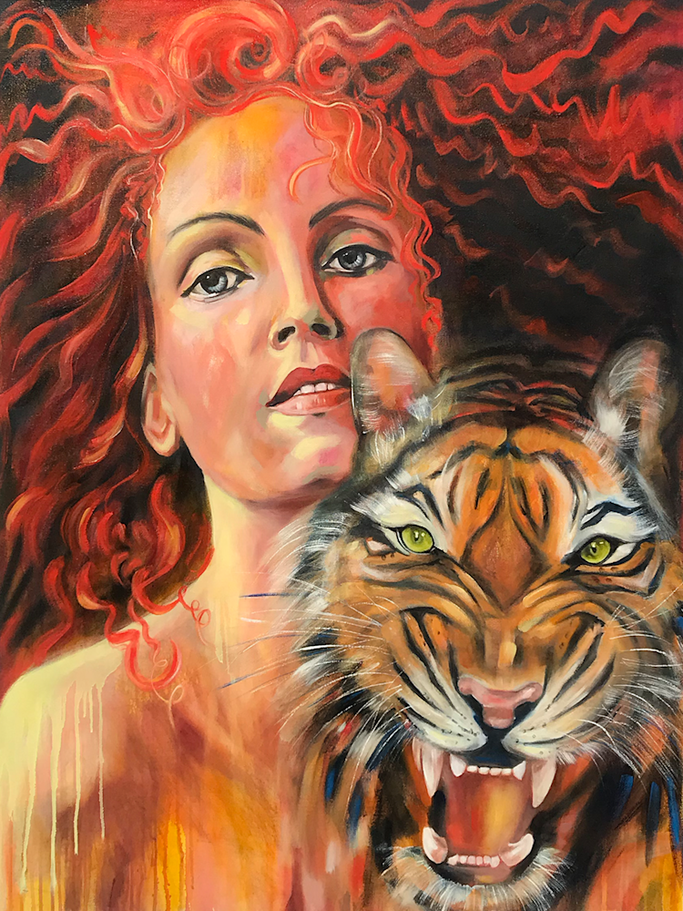 in the eye of the tiger 48x36x1