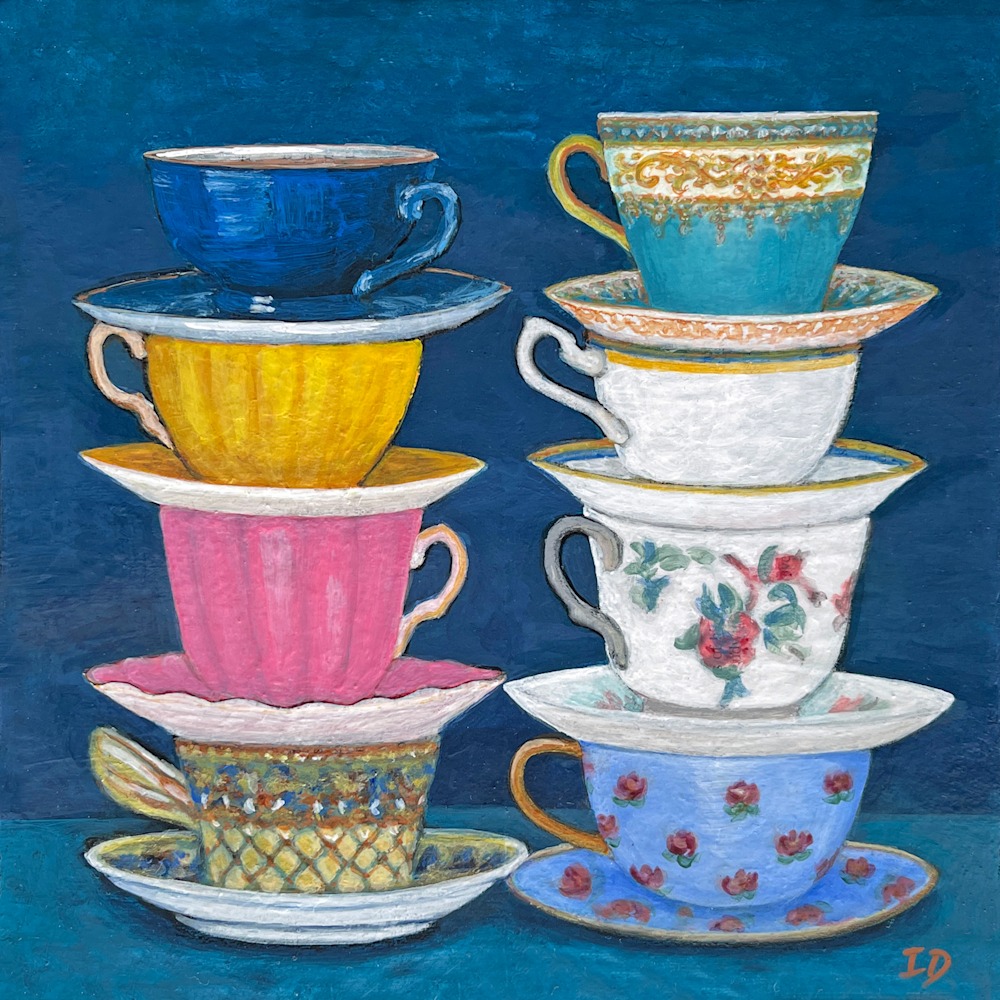 Teacups on Blue 02