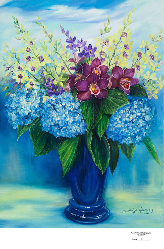 Hydrangea and Orchids 