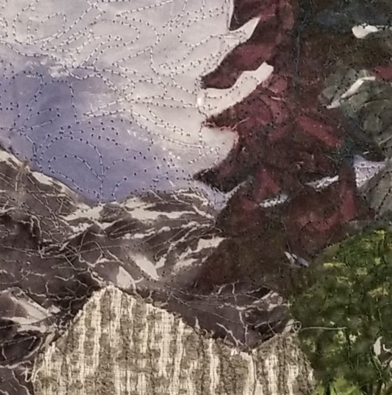 storm over the mountain detail
